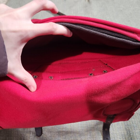 Duluth Pack Canvas Laptop Scoutmaster Backpack - Red - Picture 11 of 11